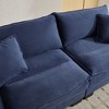 CAVINAS Loveseat Sofa with 2 Supportive Pillows, 23 Inch Corduroy Sofa, Comfy Upholstered Seat Sofa Couch for Bedroom, Living Room, Apartment - 4 of 4
