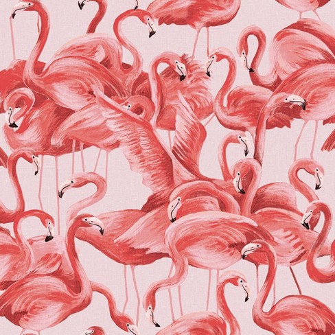 Tempaper Flamingo Self Adhesive Removable Wallpaper Pink Target