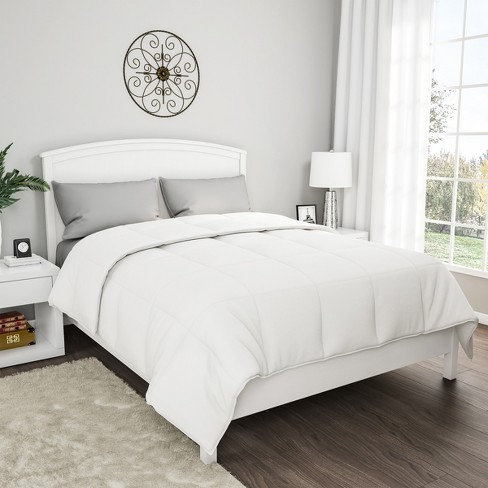White Goose Feather and Down Comforter  White comforter bedroom, White  fluffy bedding, White down comforter
