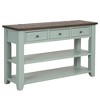 LIVAREEmlen 48'' Solid Pine Wood Top Console Table, Modern Entryway Sofa Side Table with 3 Storage Drawers and 2 Shelves - 2 of 4