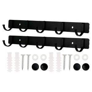 Unique Bargains Bathrooms Coat Rack Wall Hooks for Hanging Hat Rack Towel - 1 of 4