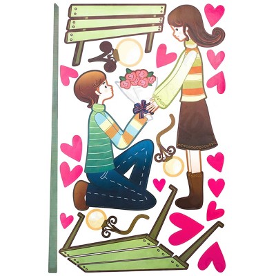 Slickblue Propose Vinyl Wall Decals – Decorative Stickers for Home Decor, 23.6x35.9"