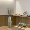 Uniquewise Bamboo Cylinder Shaped Floor Vase - Handcrafted Tall Decorative Vase - Ideal for Dining Room, Living Room, and Entryway - 2 of 4