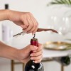 True TrueTap Double Hinged Waiter’s Corkscrew, Riveted Wood Wine Bottle Opener with Foil Cutter, Wine Key - 2 of 4
