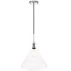Elegant Lighting Hugh 1 light Chrome and Clear glass pendant - 4 of 4