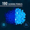 Graham Products Products 190 Pieces Glow in the Dark Rocks | Indoor & Outdoor Use - Garden, Fish Tank Pebbles - Blue - 2 of 4