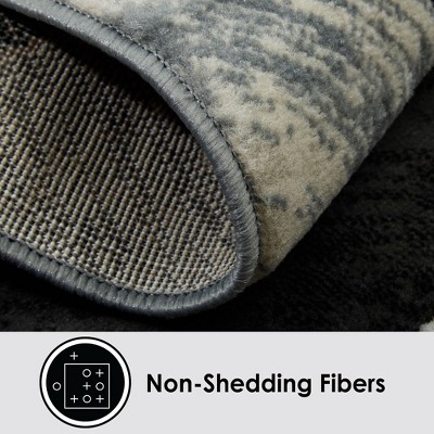 Catalina Huron Abstract Swirl Gray & Ivory Area Rug, 5'3"x7'2"