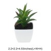 Unique Bargains Artificial Plants Plastic Green 2.2"x2.2"x2.56" 1 Pcs - 3 of 4