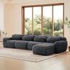 L-Shaped Plush Modular Sectional Sofa with 32D High-Density Sponge, Anti-Slip Base, and Free Combination - 3 of 4