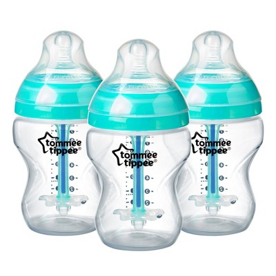 Tommee Tippee Advanced Anti-colic 3pk Baby Bottle 9oz - Turquoise