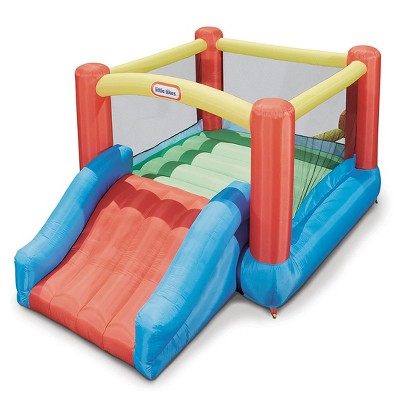 Photo 1 of ***MISSING BOUNCER*** Little Tikes Kids Toddlers Inflatable Collapsible Outdoor Jr. Jump 'n Slide Bouncer for Children Ages 2 to 8 Years Old