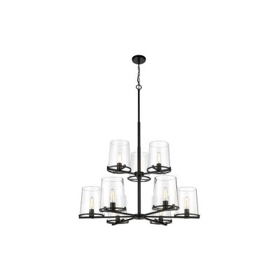 Z-lite Callista 9 - Light Chandelier In Matte Black : Target