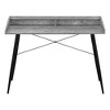 Monarch Specialties Computer Desk Home Office Laptop Storage Shelves 48InchL Work Metal Laminate Grey Black Contemporary Modern - 2 of 4