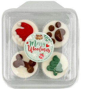 Bosco & Roxy Christmas Packaged Peanut Butter Cups Dog Treats- 4pk - 1 of 3