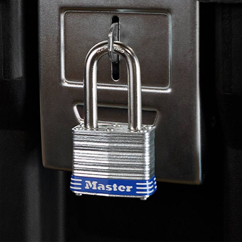 Master Lock Shackle 1 9/16" Key Padlock, 4 of 5