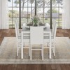 Hooseng Modern Luxurious Style 5/7 Piece Dining Room Table Set, Tempered Glass Top Dining Table Set for 4/6, Metal Frame And Upholstered Dining Chairs - 3 of 4