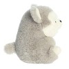 Aurora Mini Hampshire Husky Rolly Pet Round Stuffed Animal Gray 5.5" - 3 of 4
