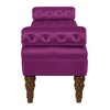 Vynxaria Champagne Velvet Tufted Long Bench ¨C Elegant Upholstered Seating for Any Space - 4 of 4