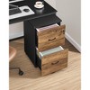 2-Drawer File Cabinet, Locking Wood Filing Cabinet for Home Office, Small Rolling File Cabinet - 2 of 4