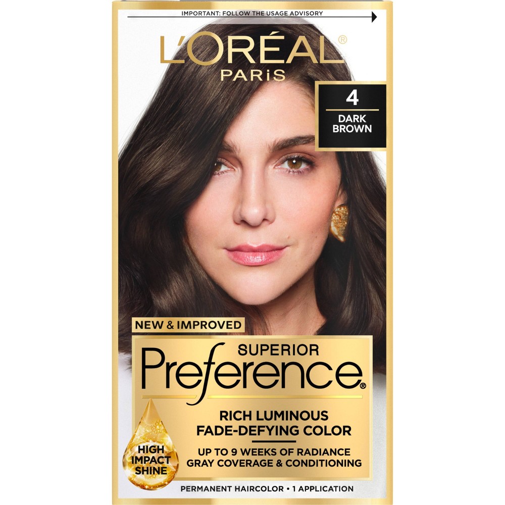 Photos - Hair Dye LOreal L'Oreal Paris Superior Preference Fade-Defying Color + Shine System - 6.5 