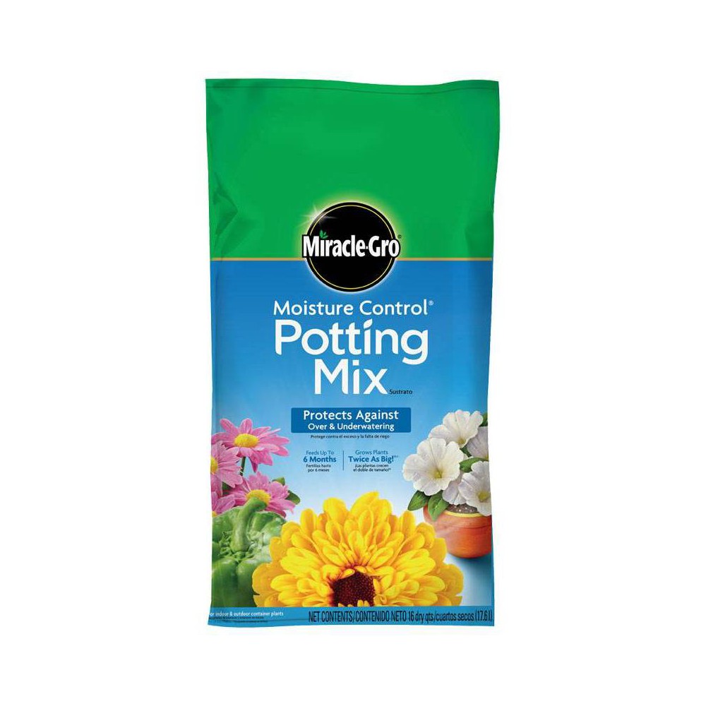 Photos - Garden & Outdoor Decoration Miracle-Gro 16qt Moisture Control Potting Mix