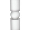 AZL1 Life Concept Candle Holders, Tall Frosted Glass Cylinder Holder for Modern Floor and Tabletop Display, White, 3.1"*3.1"*15" - 3 of 4