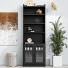 Tall Pantry Cabinet With Door,Versatile Sideboard Cabinet With Adjustable Shelves,Pantry Storage Cabinet,Pantry Cabinets in kitchen-Cuddlewood - 2 of 4