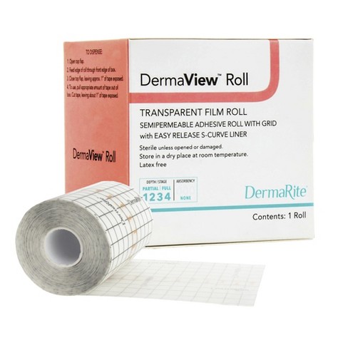 Dermaview Transparent Film Dressing 2 Tab Delivery Roll 4