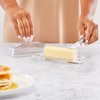 JoyJolt Clear Glass Butter Dish with Lid - Fancy Butter Stick Holder Wide Butter Dish for 4oz Sticks - 4 of 4