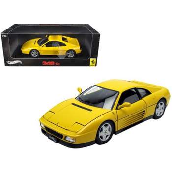 1989 Ferrari 348 TB Yellow Elite Edition 1/18 Diecast Car Model by Hot Wheels