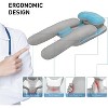 MaseiKar 3 in 1 Side Sleeper Pillow with H-Shaped Body Throw Pillow for Adults Arm Support Shoulder Relief£¬Wedge Contour Pillow - 3 of 4