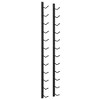 vidaXL Wall Mounted Wine Rack for 12 Bottles Black Iron - 2 of 4