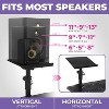 Liquid Stands Studio Monitor Stands - Music Studio Desktop Speaker Stands - 2 Pack 12X9in Clamp-on Adjustable Monitor Speaker Stands Mount with Tilt - 2 of 4