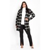 Avenue Women's Plus Size Emily Check Coatigan - 4 of 4
