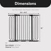 BalanceFrom Walk Thru Safety Gate for Baby and Pets, Doorways, Stairways, Hallways, Fits 29.1-43.3 Inch Openings, 36 Inch Height, Graphite - 4 of 4