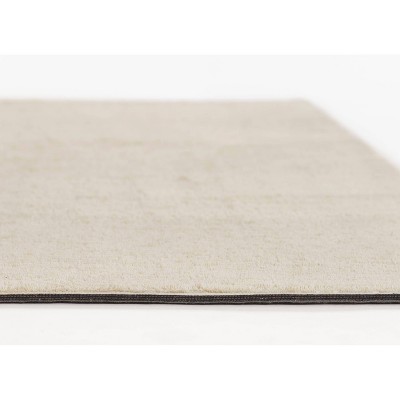 Ivory Hand-Tufted Wool Runner Rug with Cotton Backing
