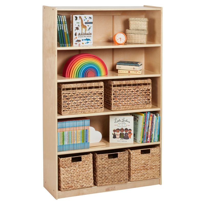 ECR4Kids Classic Bookcase, 60in, Adjustable Shelves, 4 of 14