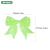 Unique Bargains Polyester Durable Craft Decorative Gift Double-Deck Pre-Tied Bows 3.6x2.2 Inch 50 Pcs - 3 of 4