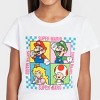 Girls' Nintendo Super Mario Short Sleeve Graphic T-Shirt - White - 2 of 3