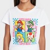 Girls' Nintendo Super Mario Short Sleeve Graphic T-shirt - White M