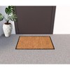 HomeRoots 20" X 30" Brown and Black Coir Animal Print Outdoor Door Mat - 2 of 4