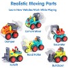 iPlay, iLearn Toddler Construction Toy Trucks, Baby Mini Push Go Cars W/Playmat - 3 of 3