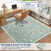 Modern Washable Area Rug for Living Room, Floral Area Rug with Non Slip Backing, Indoor Low Pile Carpet for Dorm Office Decor - 4 of 4