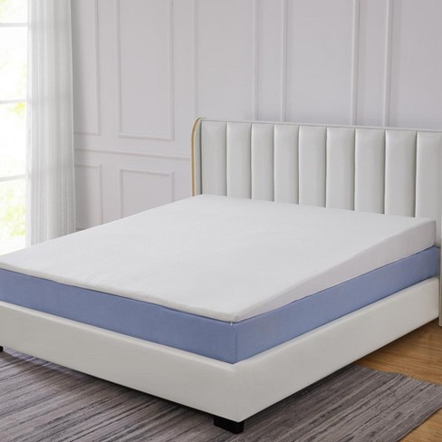 Cheer Collection Memory Foam Bed Wedge Mattress Topper With