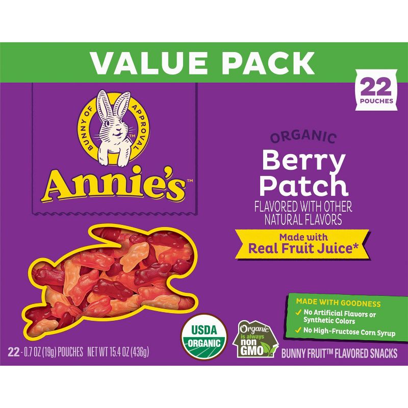 Annie&#39;s Berry Patch Fruit Snacks - 15.4oz/22ct, 5 of 12