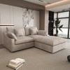 WJShome Cloud Couch Modular Sectional Sofa,82.68" L Shaped Couch,Down Filled Convertible Wide Seater,2 Seater+Ottoman,Covers Washable&Replaceable - 2 of 4