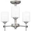 Quoizel Lighting Aria 3 - Light Semi-Flush Mount in  Antique Polished Nickel - 4 of 4