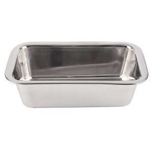 Shetler's Stainless Steel Round Edge Bread Loaf and Cake Pan 2.5" W x 8" L x 2.75" D - 1 of 4