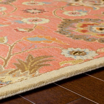 Eckville 2' x 3' Rust Wool Handmade Tufted Area Rug