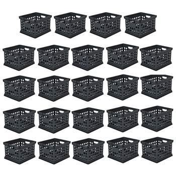 Sterilite Stackable Open Storage Bin Container, Shelf Basket, Pantry Cabinet  Organizer, And Toy Bin With Handles For Home Organization, Gray (6 Pack) :  Target